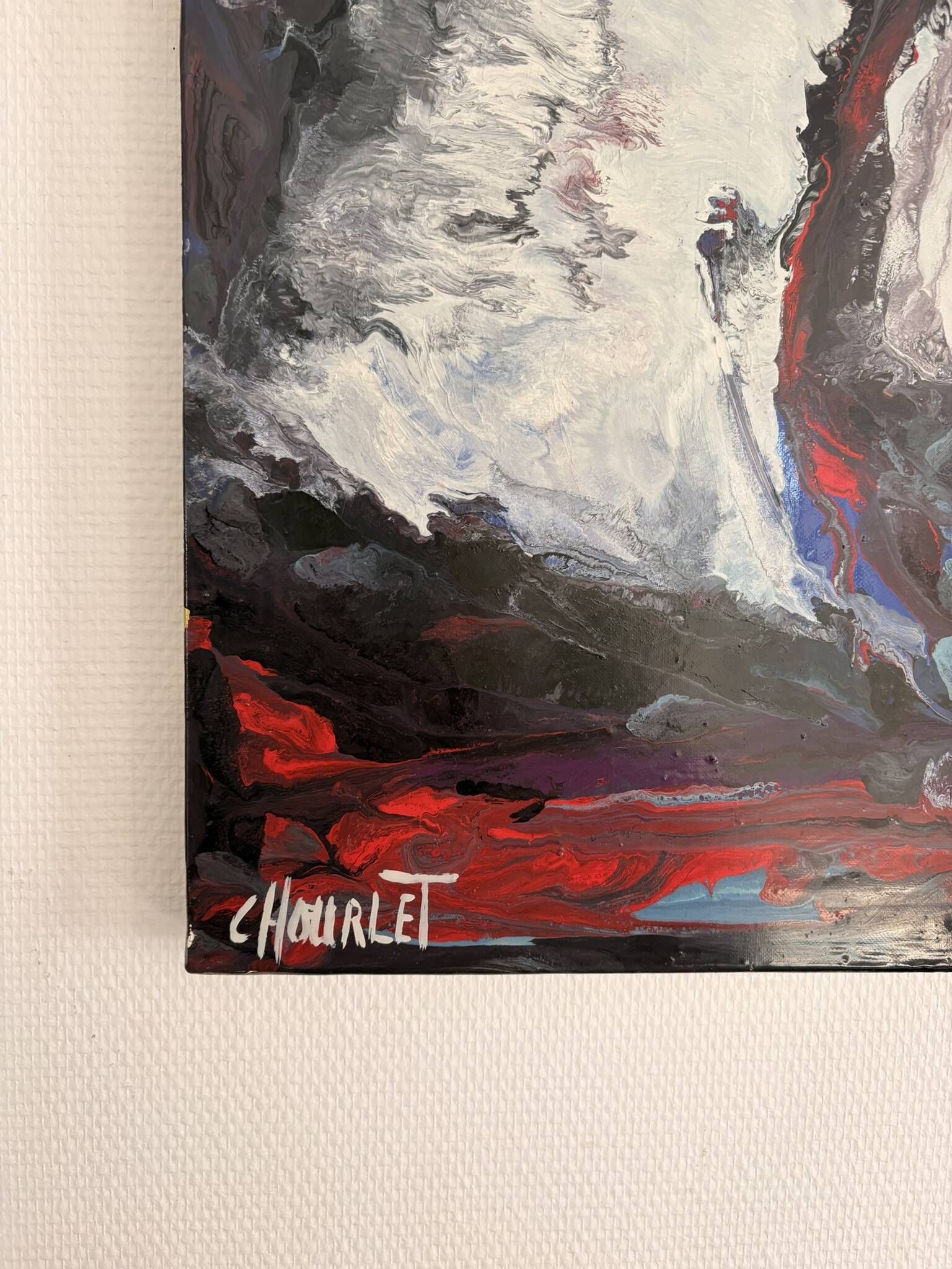Old Oil Painting Canvas Cécile Chourlet Contemporary Modern