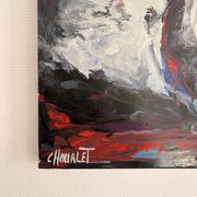 Old Oil Painting Canvas Cécile Chourlet Contemporary Modern