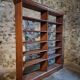 Large open shop shelf from an old French store by Chalmette, 1930s.