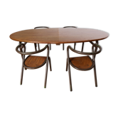 Mullca children's table and chairs set by Jacques Hitier