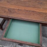 Rustic oak farmhouse table 19th -1m59