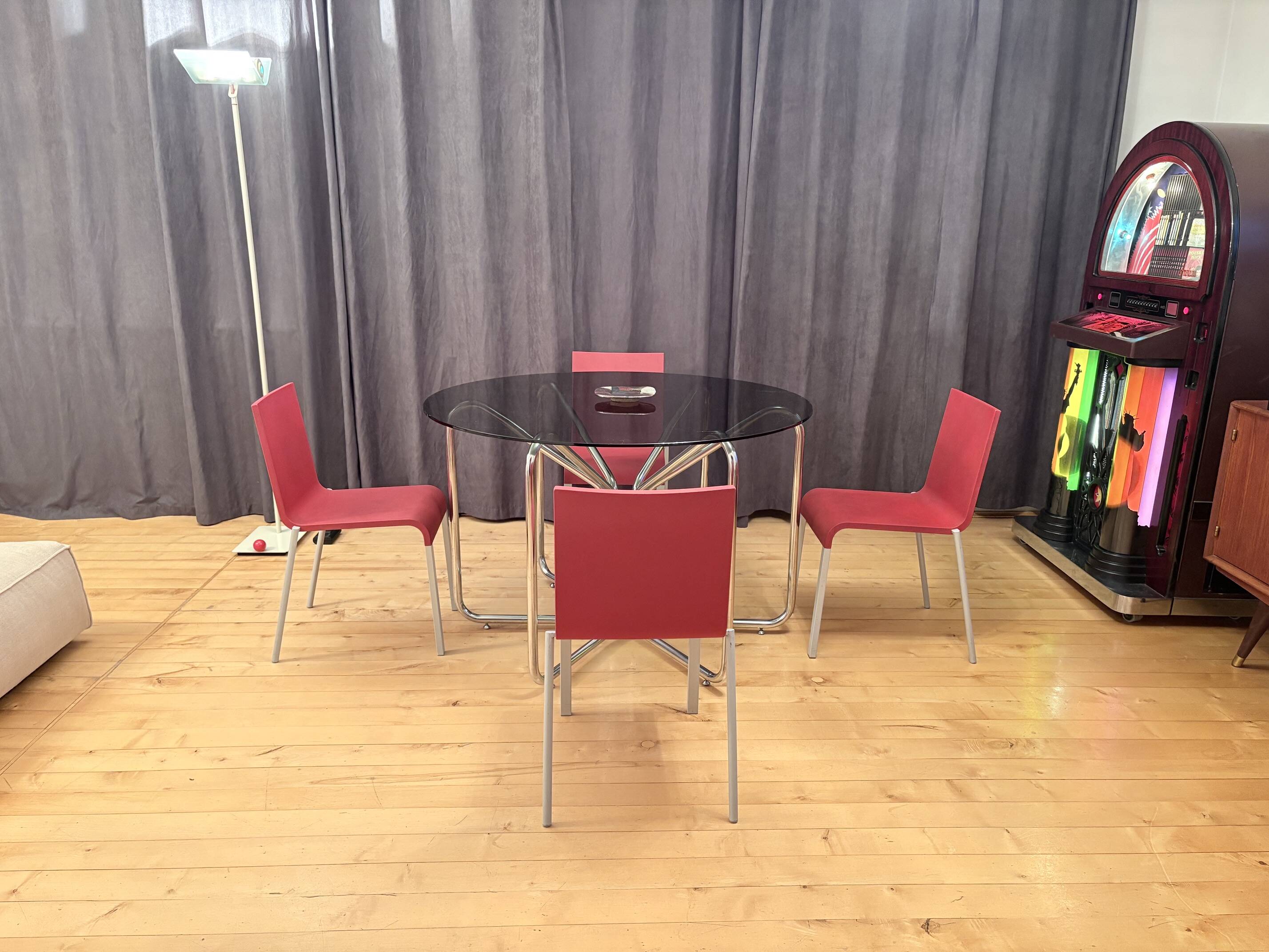Set of four stackable .03 chairs designed by Maarten van Severen, Vitra, Sw