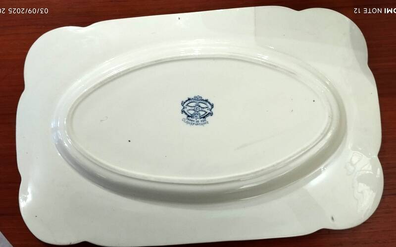 Plat de service modèle Renaissance - faïence de Clairefontaine - 02
