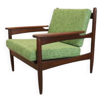 Fauteuil vintage en teck du milieu du siècle 'Rozendaal'