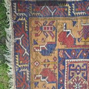 Turkish YAHYALI vintage anatomy rug handmade in wool - 131 x 227