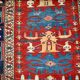 Handmade antique Caucasian Shirvan rug 134cm x 271cm 1880s - 1B491