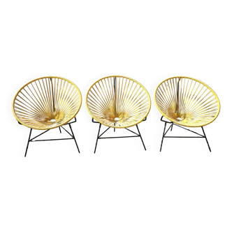 Set of 3 garden armchairs Huatulco, Boqa