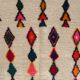 Large handmade colourful rug, 295 x 195 cm - G1087