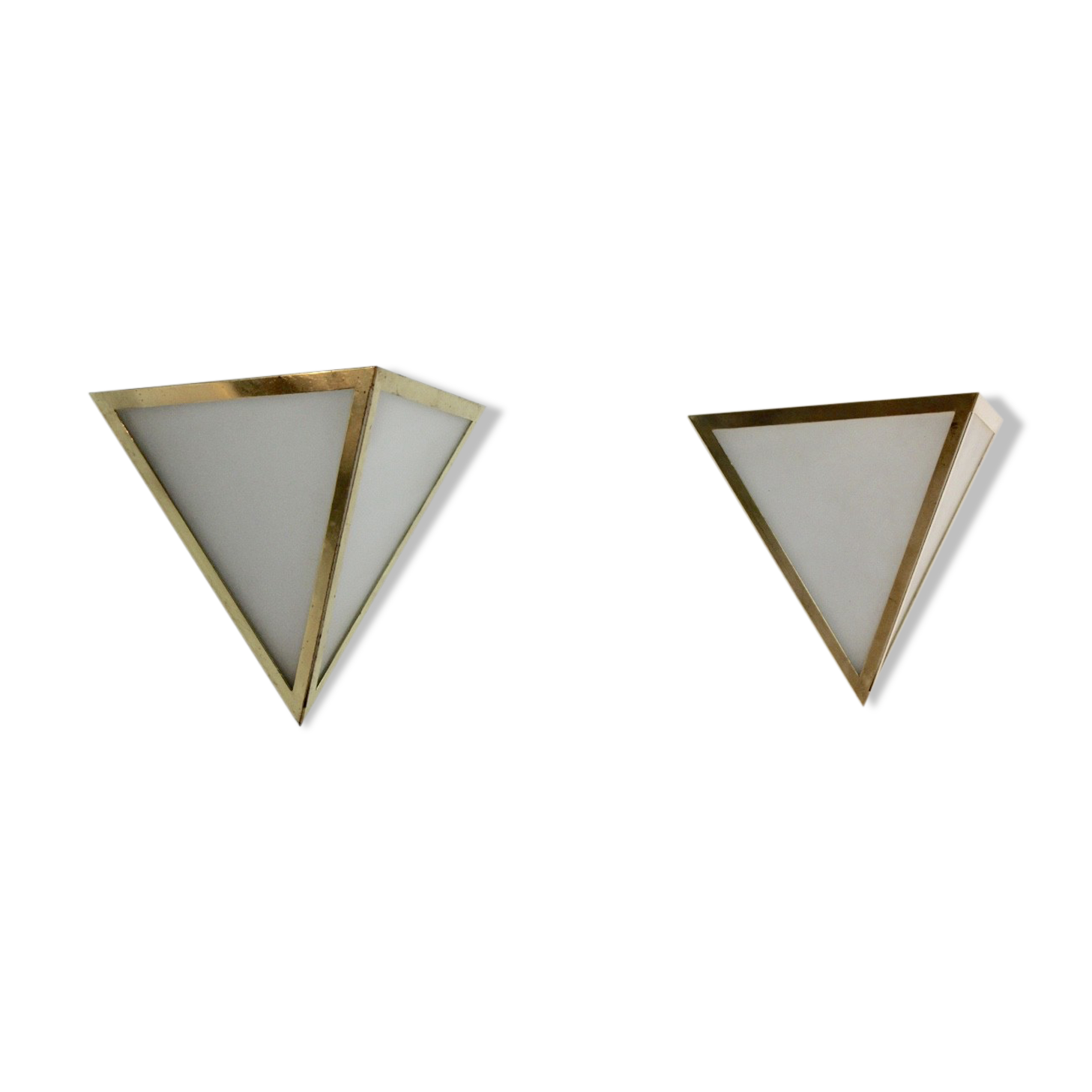 Ensemble d'ppliques de Glashütte Limburg  Allemagne 1970