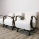 Set de 3 fauteuils par Jindrich Halabala, 1940s