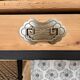 Vintage solid wood desk, 2 drawers