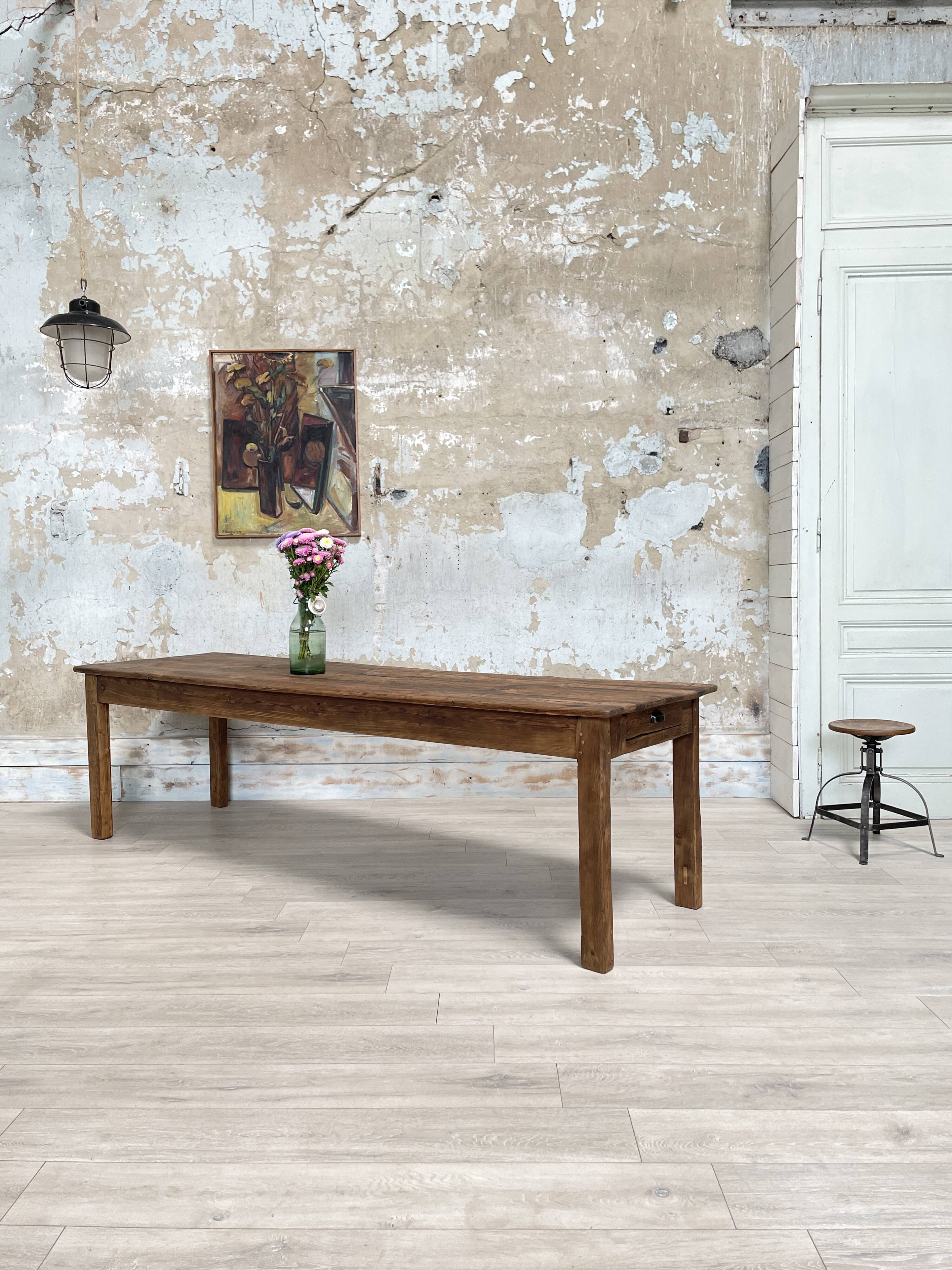 Vintage solid fir farm table.