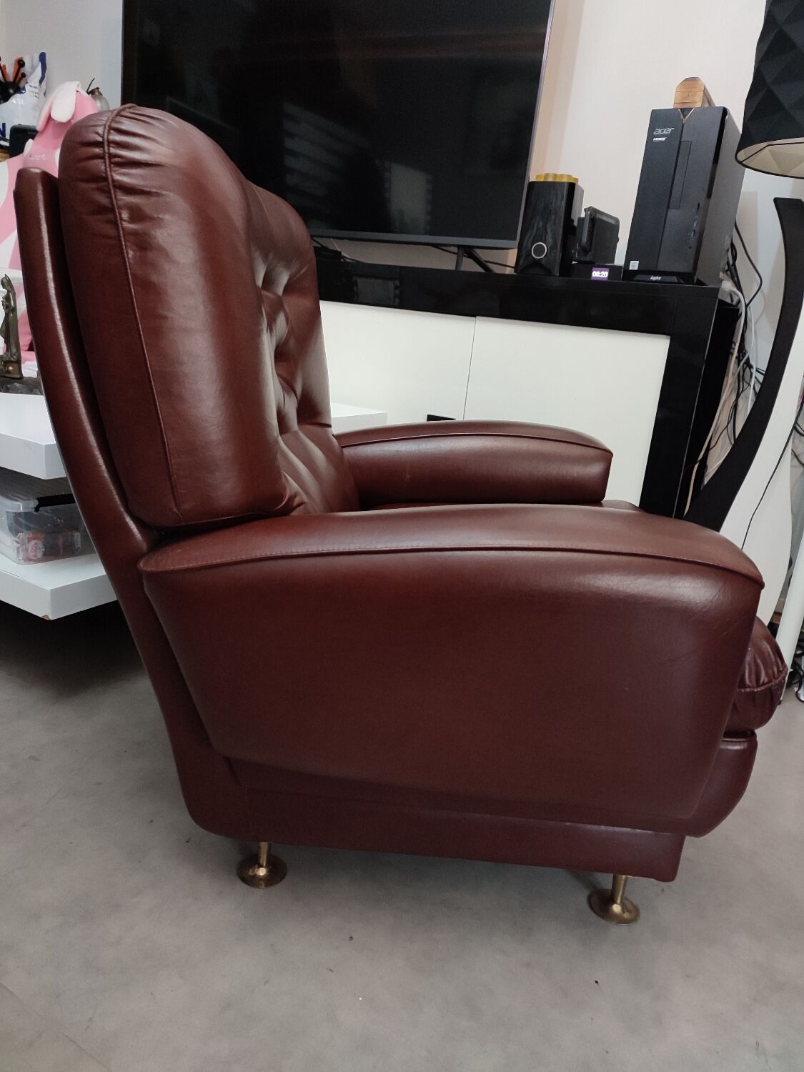 Vintage leather armchair