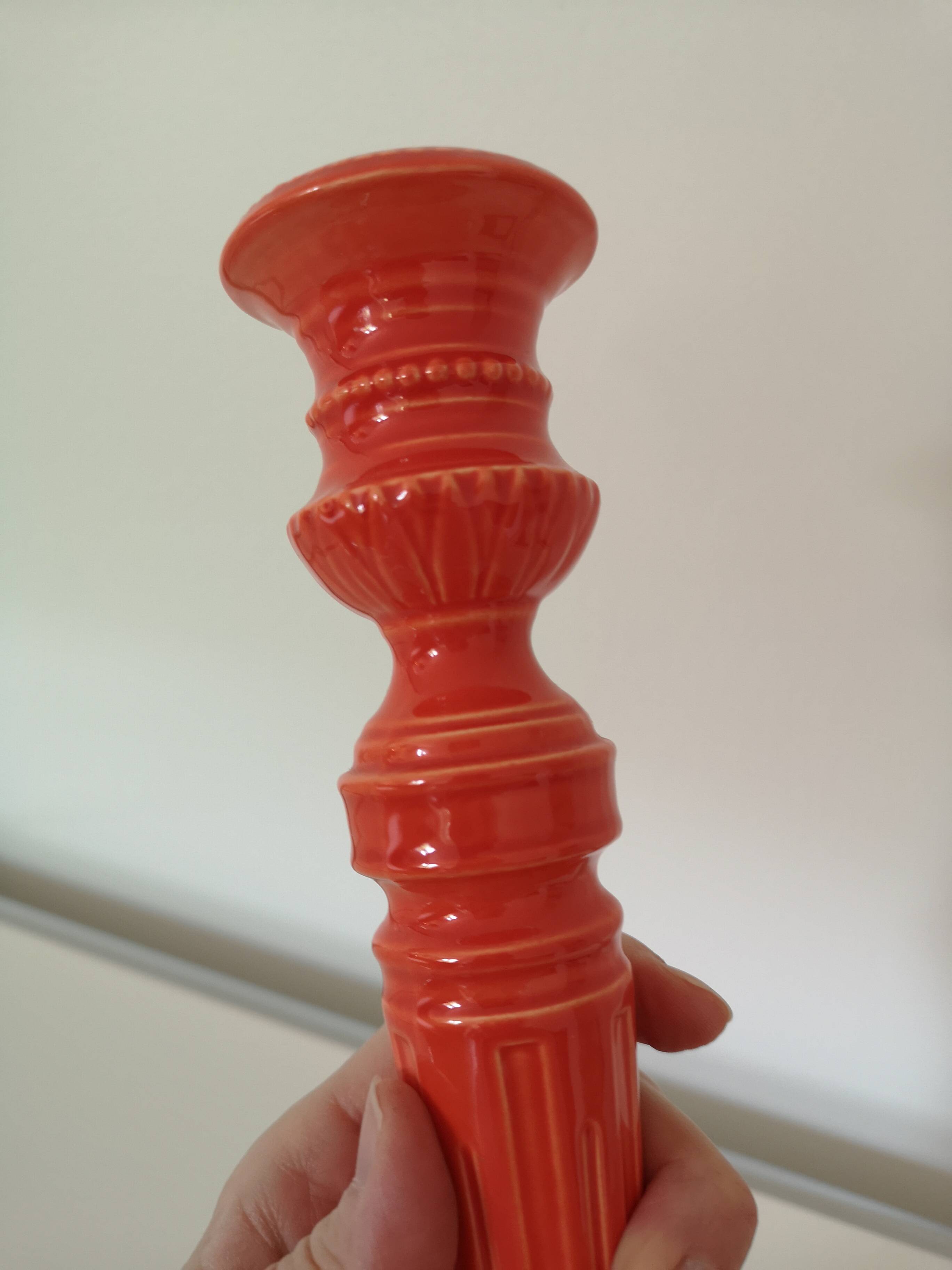 Genuine Gien candle holder.