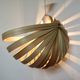 Scandinavian pendant light made of birch slats, 1990s