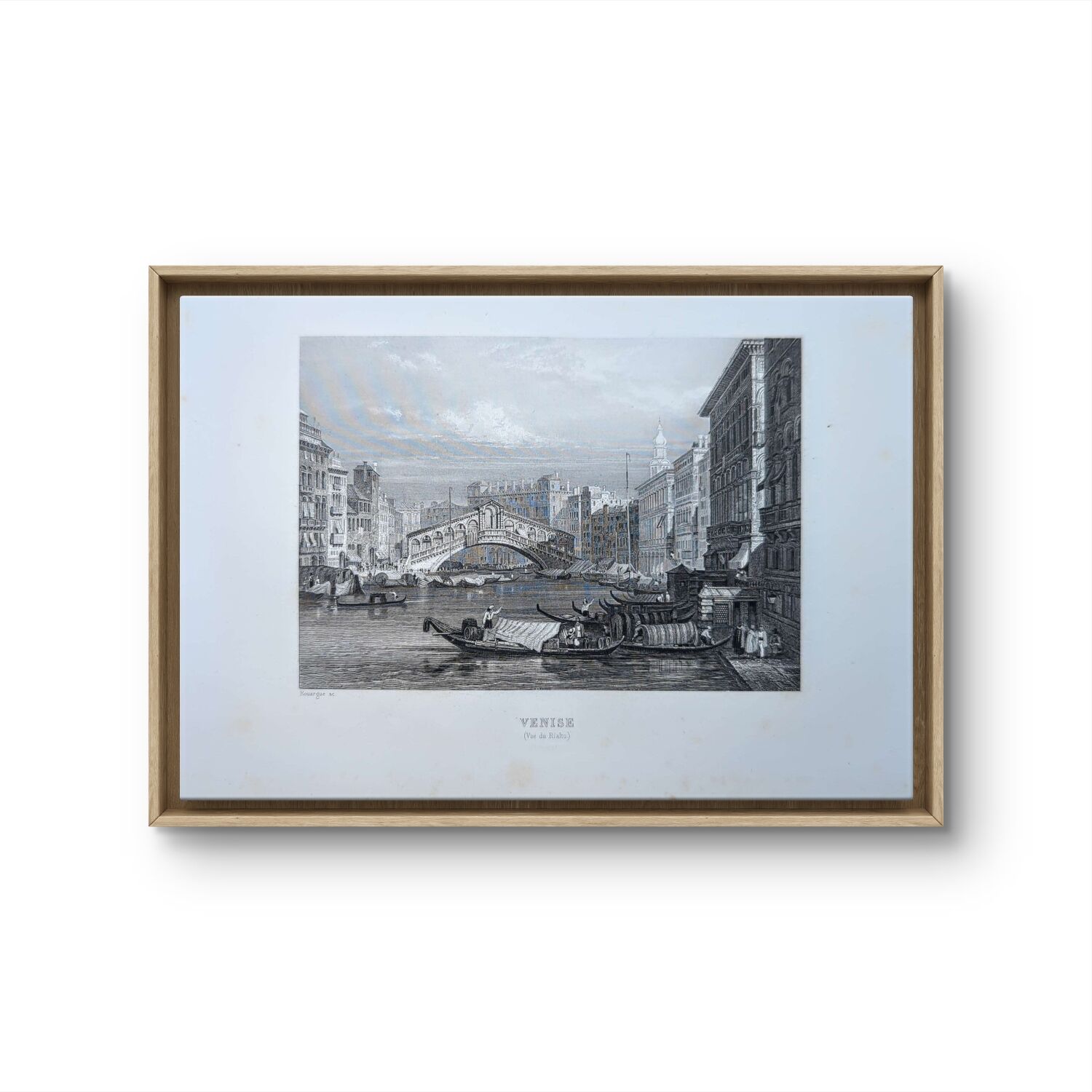 Venice, Italy, Vintage Engraving, 1841 Authentic.