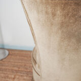 Vintage armchair in green color