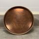 Vintage handcrafted XL round brass tray