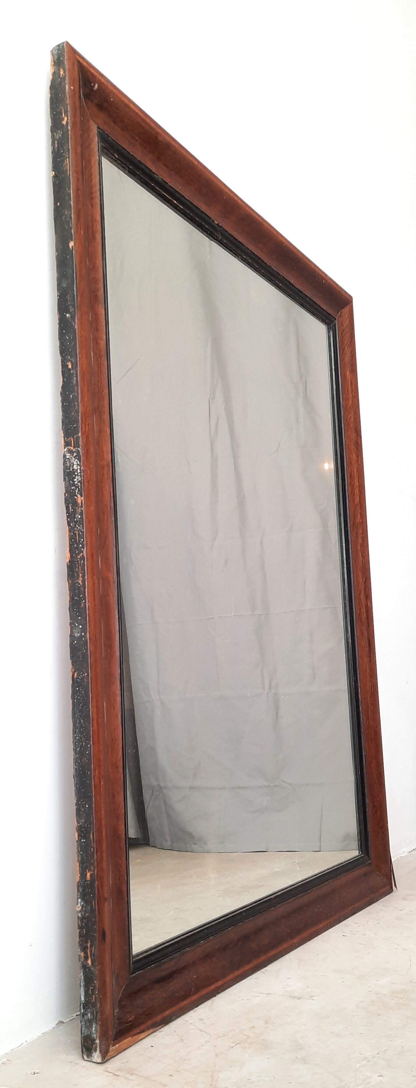 Large Mahogany Art Deco mirror around 1930 135 X 99 cm