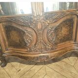 Unique burl walnut display case