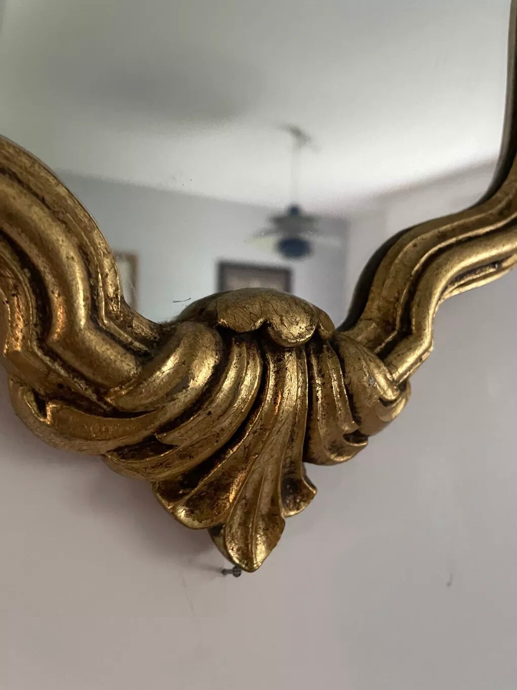 Vintage golden mirror