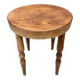 Tabouret en bois de hêtre vintage style Baumann