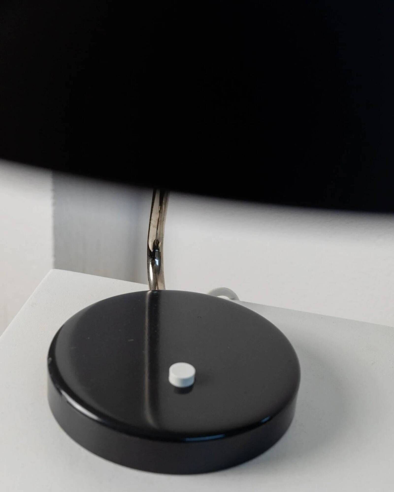 Anthracite Kaiser Idell Table Lamp 6658 in Matte Metal with Chrome Arm – Vintage Mid-Century Bauhaus Design
