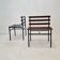 Set of 2 benches in teak, italy, 1960s