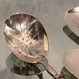 Service à confiserie saupoudreuse, pelle glace argent Minerve XIXe Napoléon III