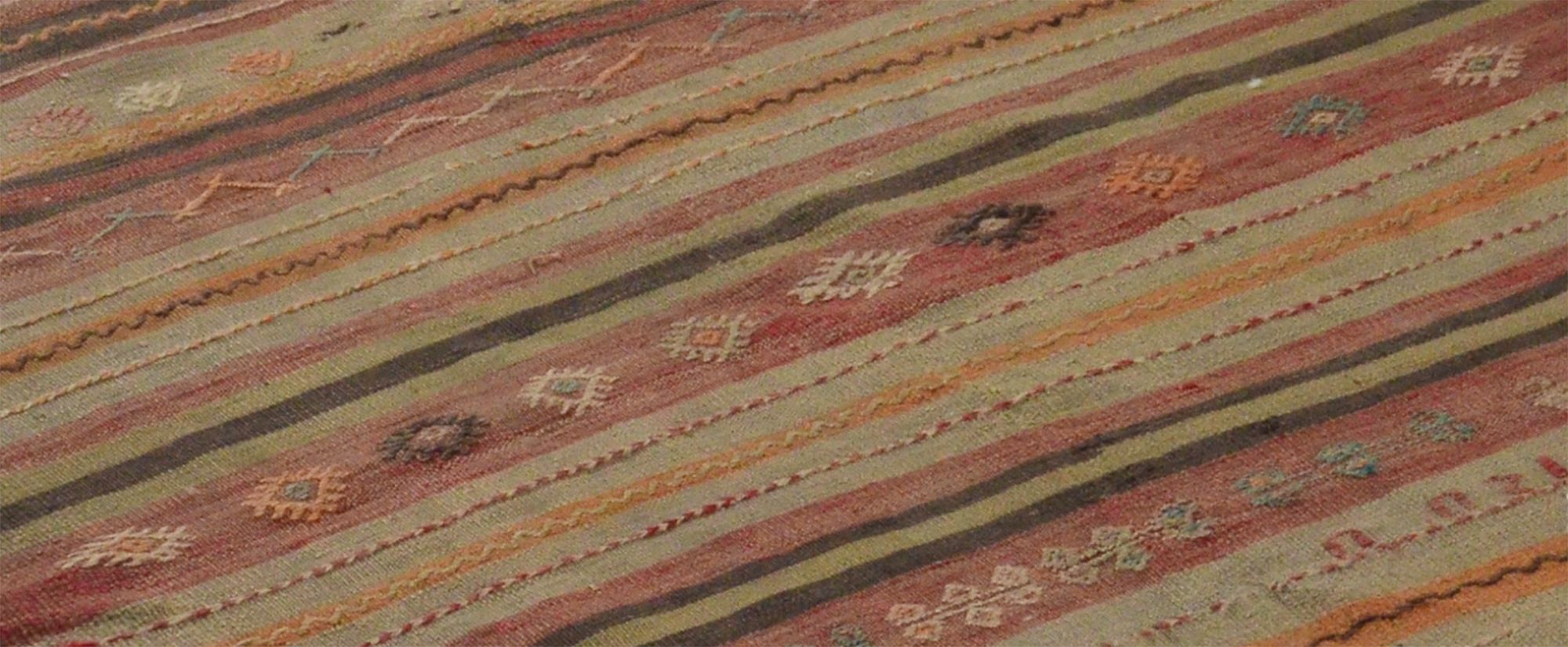 Anatolian handmade kilim rug 210 cm x 127 cm