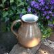 Pitcher ball in varnished beige cermic 60/70 years