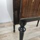 Paire de tables de chevet des années 60 avec porte à abattant et plateau en verre bleu