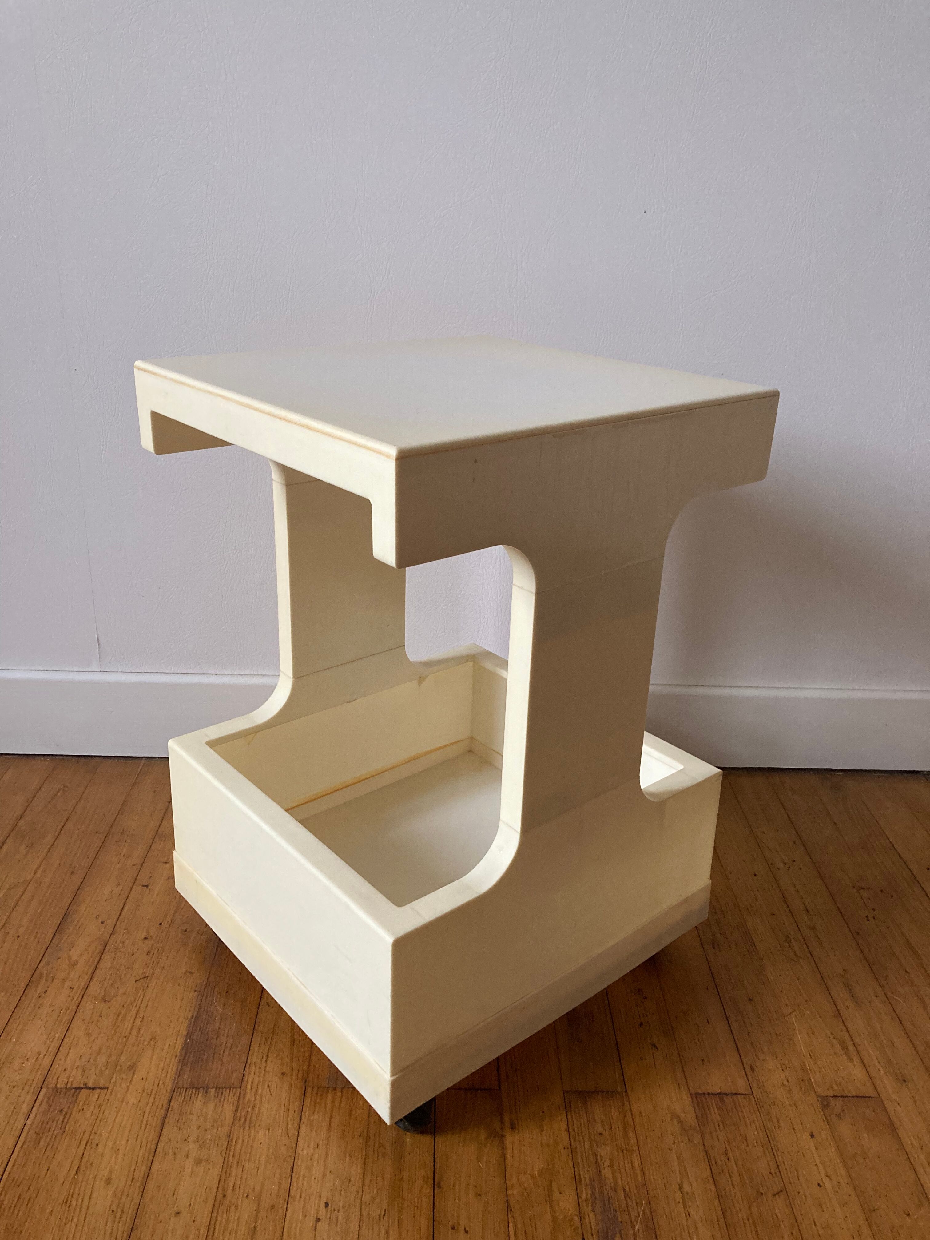 Vintage rolling table