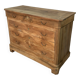 Louis Philipe chest of drawers in solid walnut, airbrushed