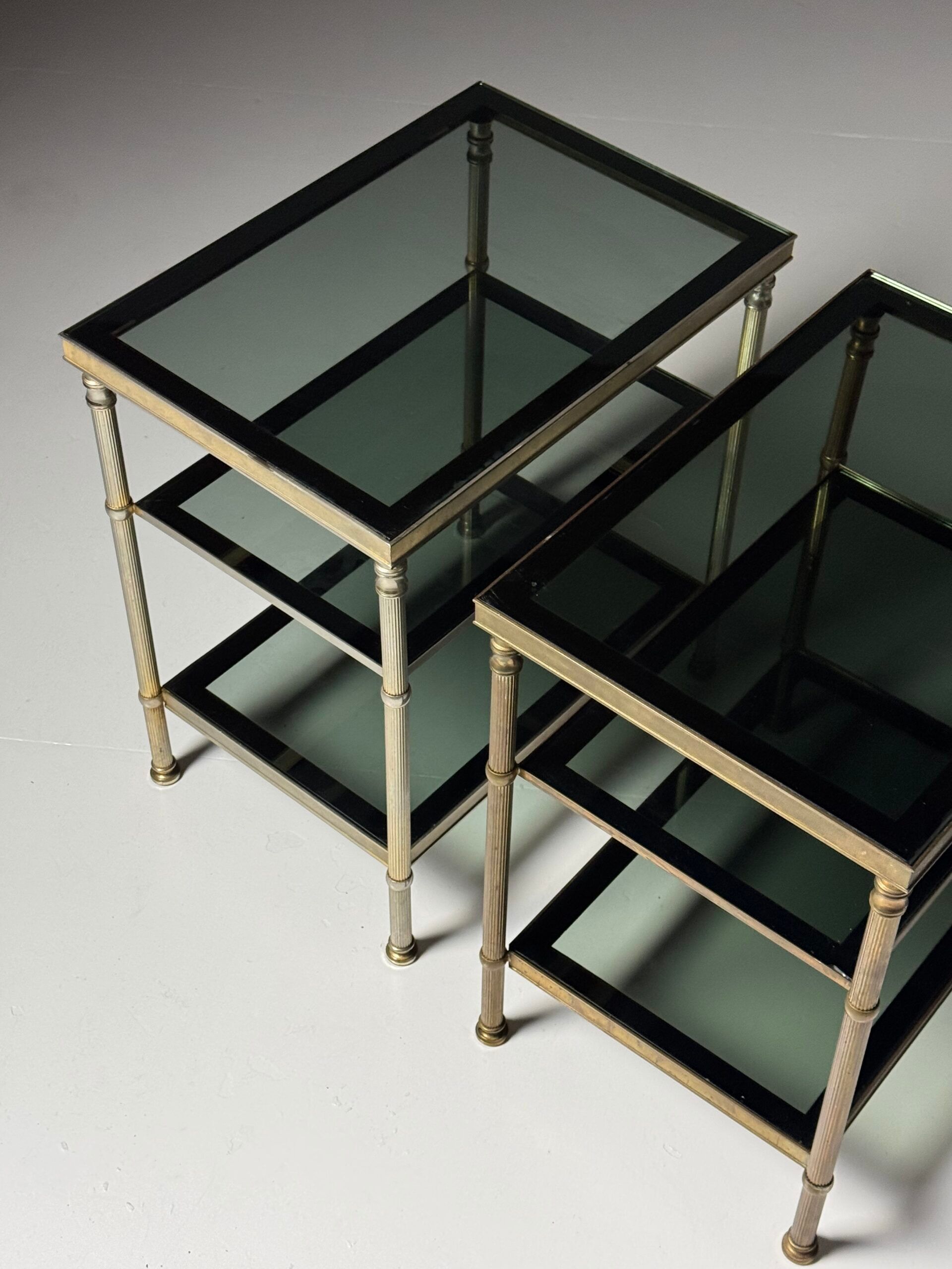 Metal side tables 1960s-70s