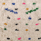 Berber carpet colored polka dots 80x130 cm