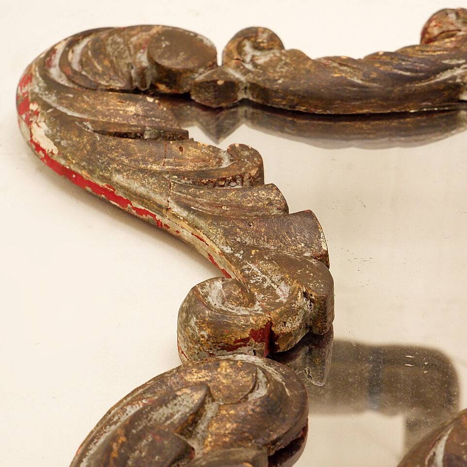 Baroque Mirror in Carved Wood