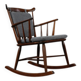 Chaise berçante danoise vintage design des années 60-70