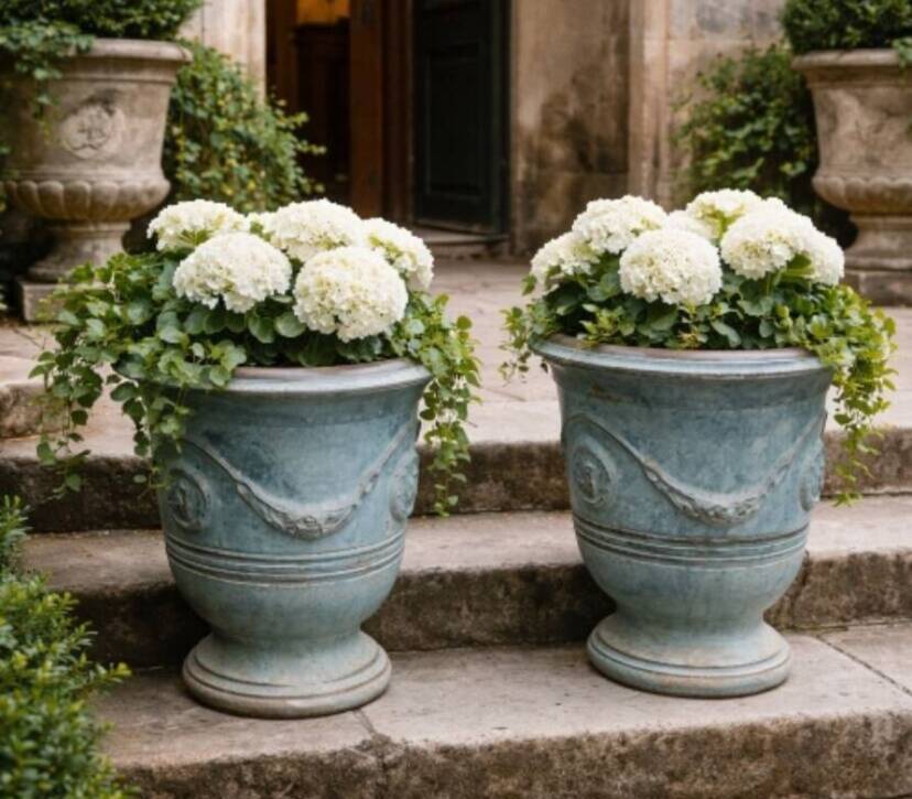 Pair of Anduze garden pots