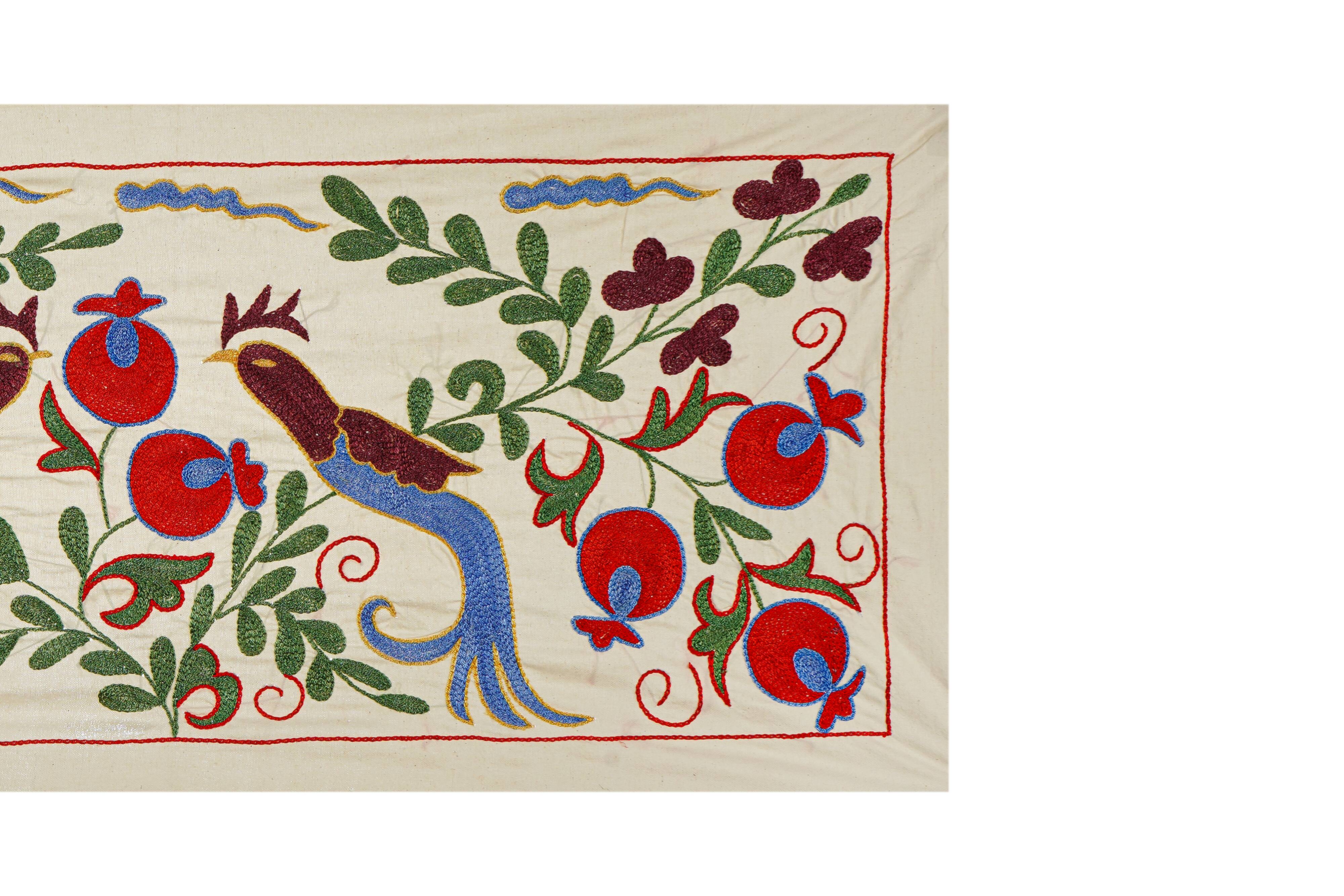 Vintage Turkish rug hand-knotted 44x95 cm