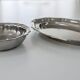 Stainless steel dish duo - 1980s design