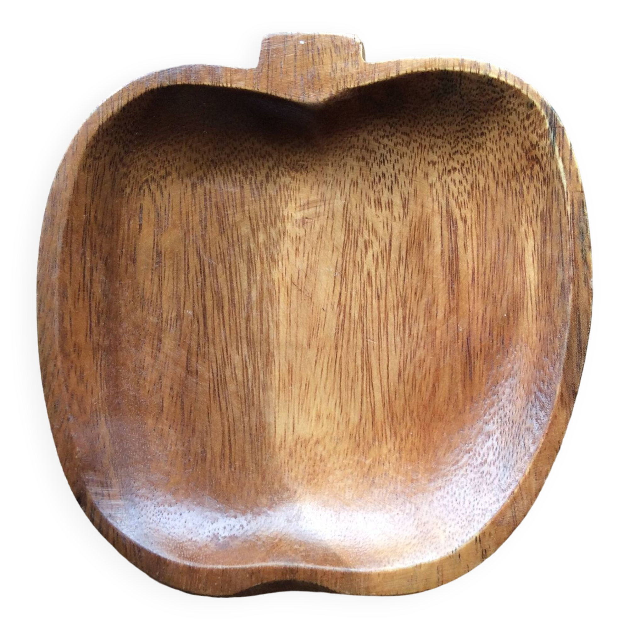 Empty wooden apple pocket