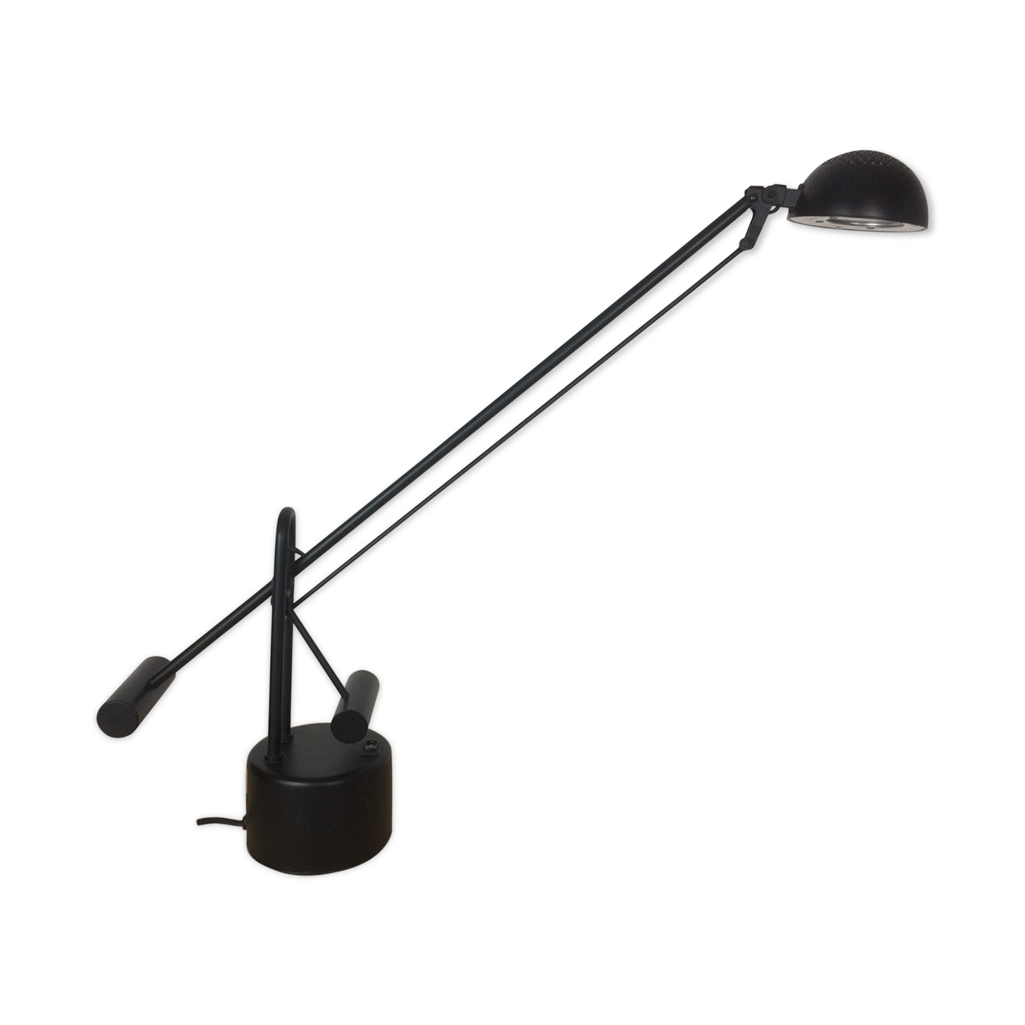 1980 Black Metal Balance Desk Lamp
