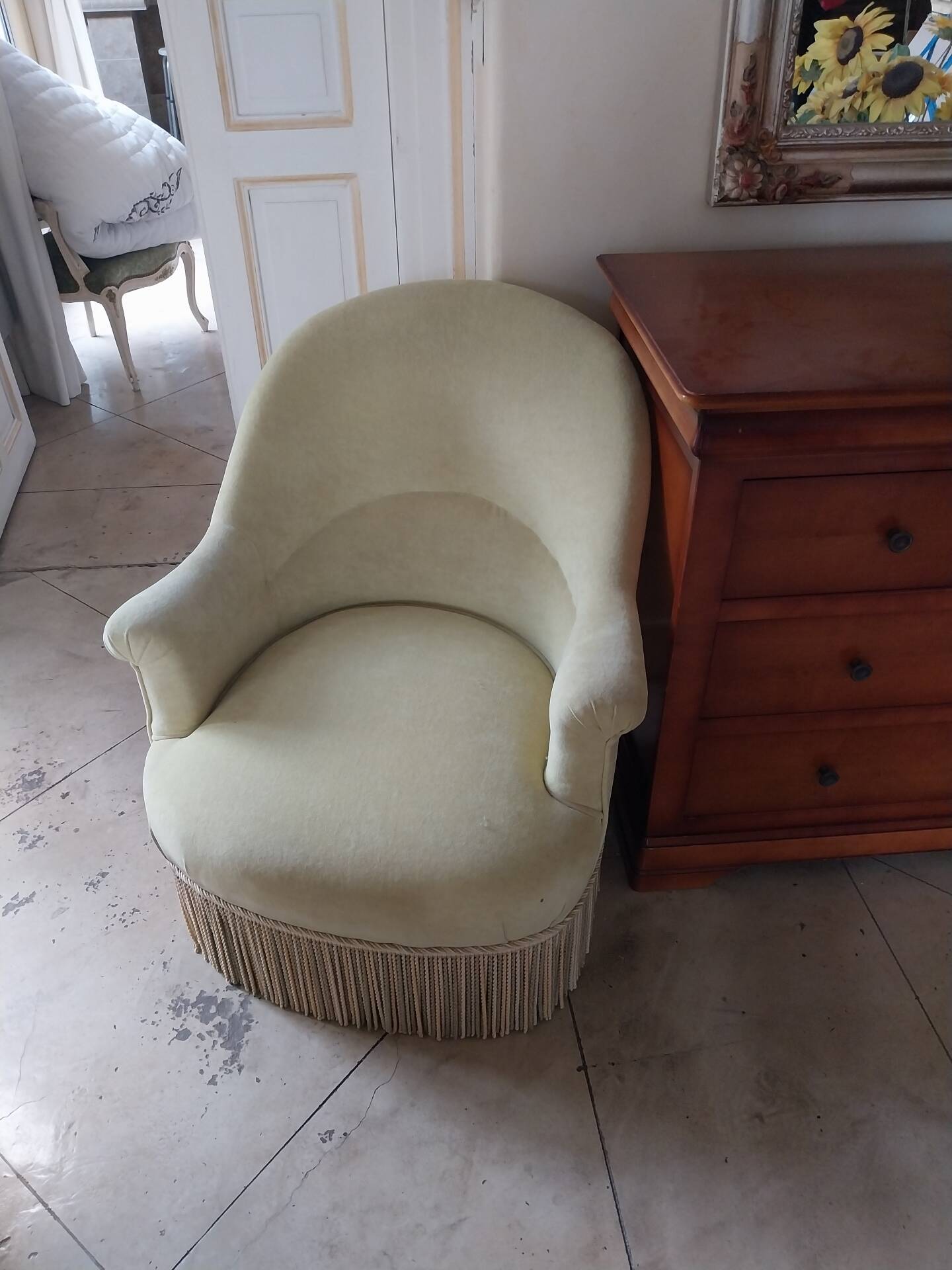 Salon frog armchair