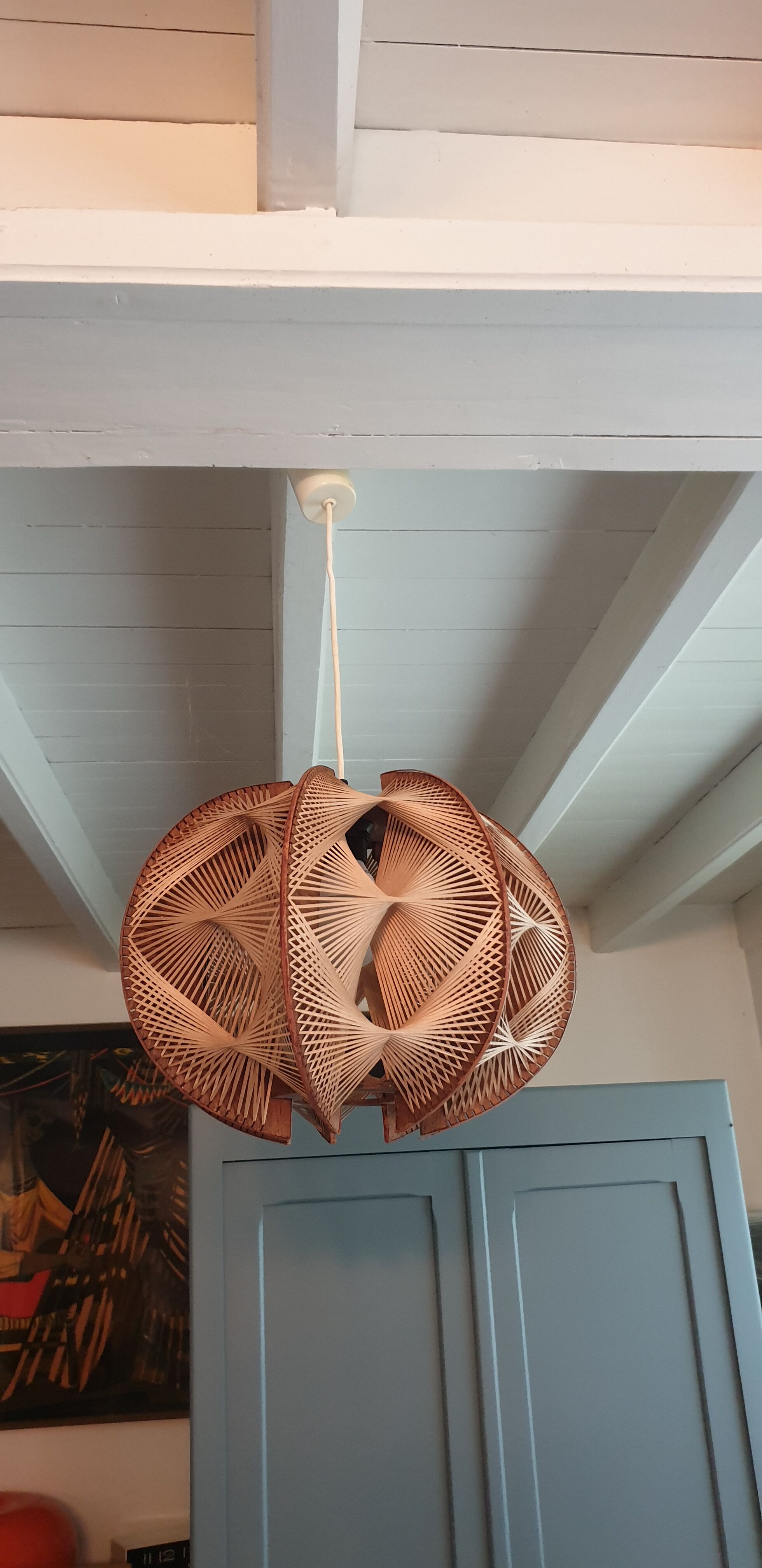 Scandinavian suspension wires and wood