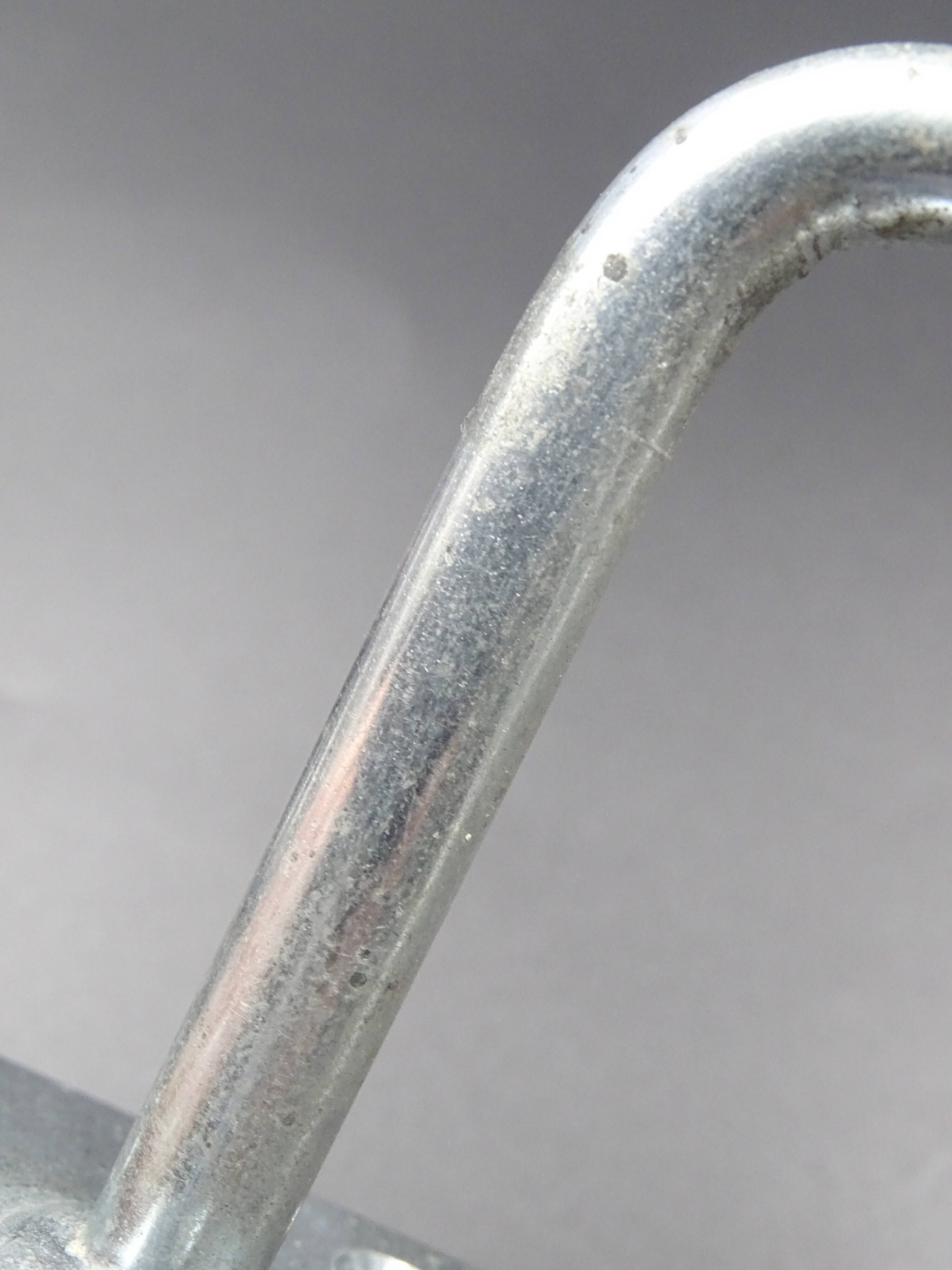 Two hooks in red bakelite and metal - around 1950