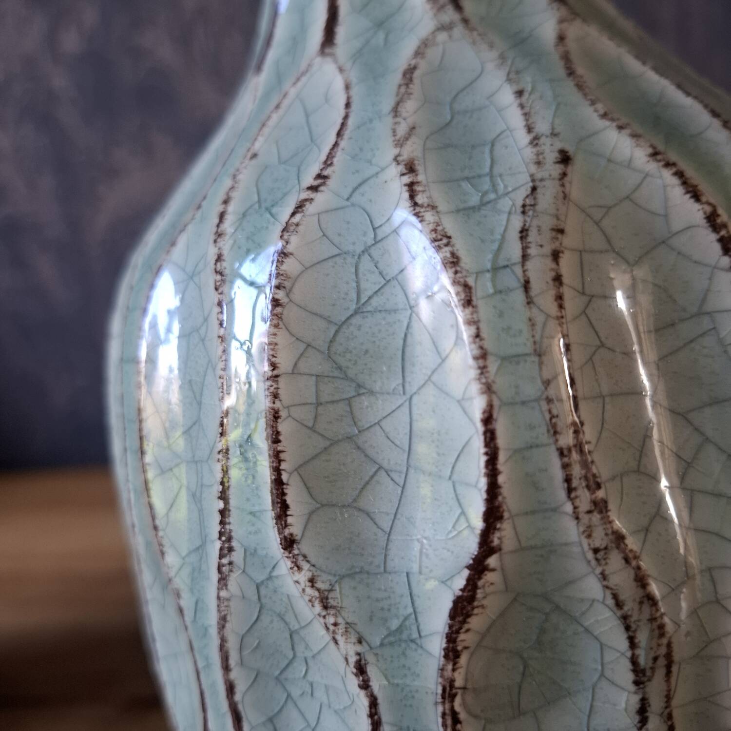Vase en céramique émaillée, XXème s.