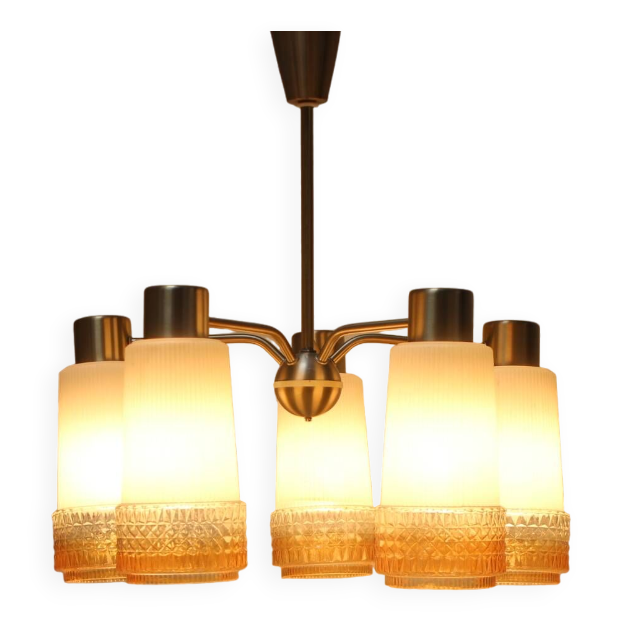 1970's Chandelier by VEB AKA Electric, Germany