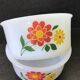 Set of 3 Arcopal ramekins, vintage décor red, orange, yellow flowers