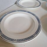Set of 14 Terre de fer Salins plates, Castellane model